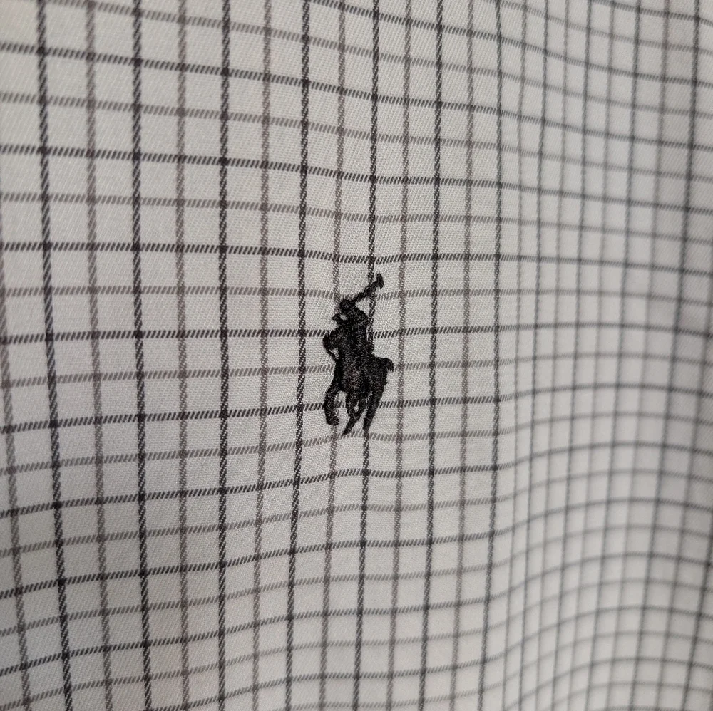 Polo Ralph Lauren Beige Black Checkered Shirt
